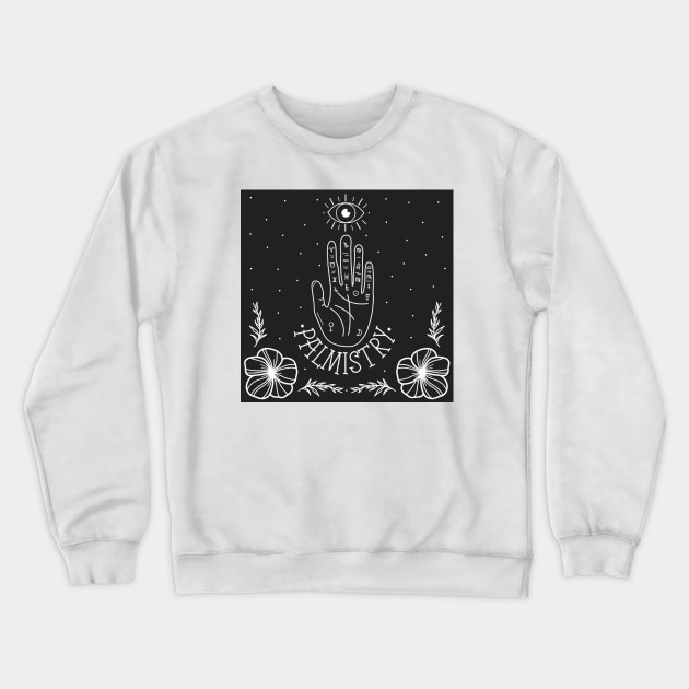 Palmistry Crewneck Sweatshirt by Jasmwills